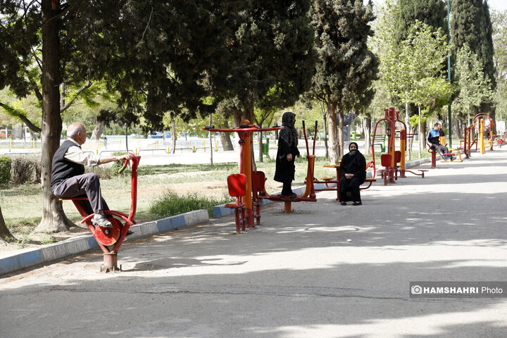 ورزش شهروندان در بوستان قائم