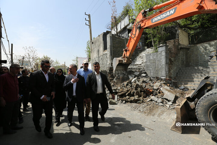 گشایش خیابان آبشار فرحزاد