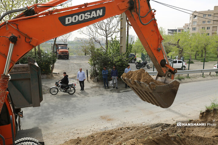 گشایش خیابان آبشار فرحزاد