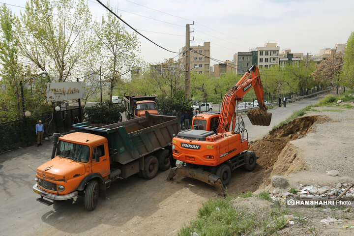 گشایش خیابان آبشار فرحزاد