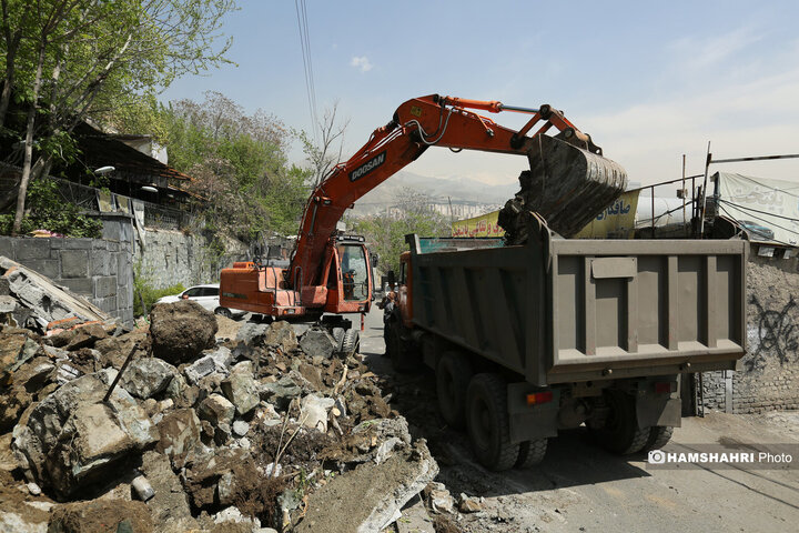 گشایش خیابان آبشار فرحزاد