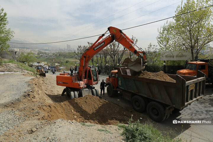 گشایش خیابان آبشار فرحزاد