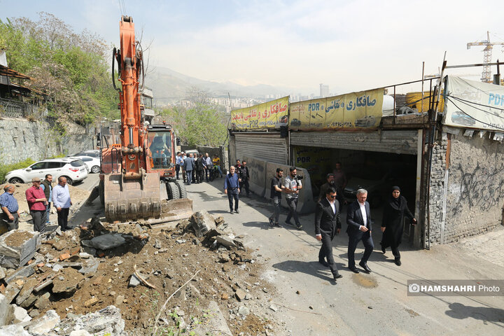 گشایش خیابان آبشار فرحزاد