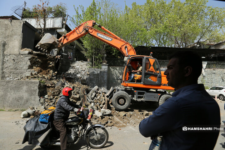 گشایش خیابان آبشار فرحزاد