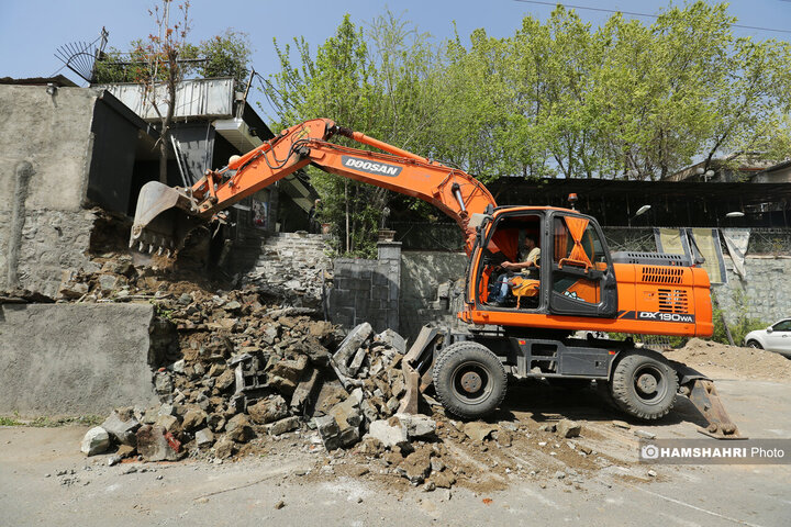 گشایش خیابان آبشار فرحزاد