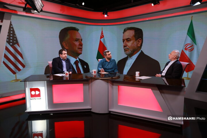 میزگرد مذاکره غیر مستقیم تهران و واشنگتن در استودیو همشهری