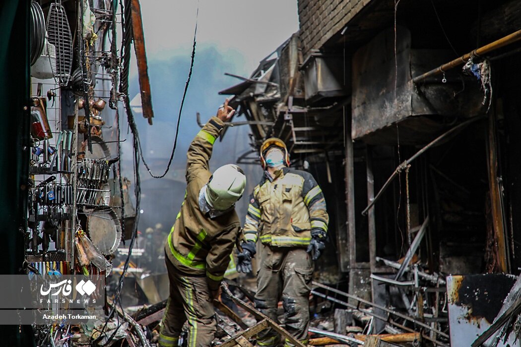 آتش سوزی بازار