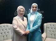 دیدار همسر محمد جولانی با همسر اردوغان + فیلم