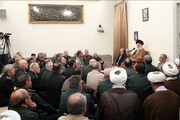 دیدار جمعی از فرماندهان با فرمانده معظم کل قوا