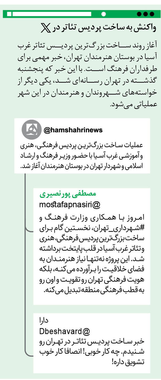 پردیس تئاتر ایرانشهر راهاندازی میشود