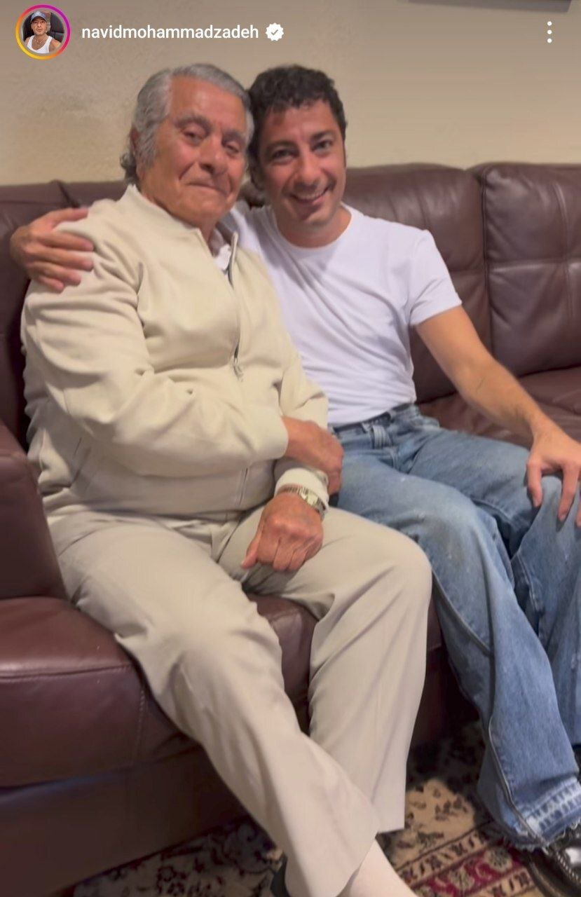 عکس یادگاری بهرام رادان و نوید محمدزاده با بهروز وثوقی | تصاویر