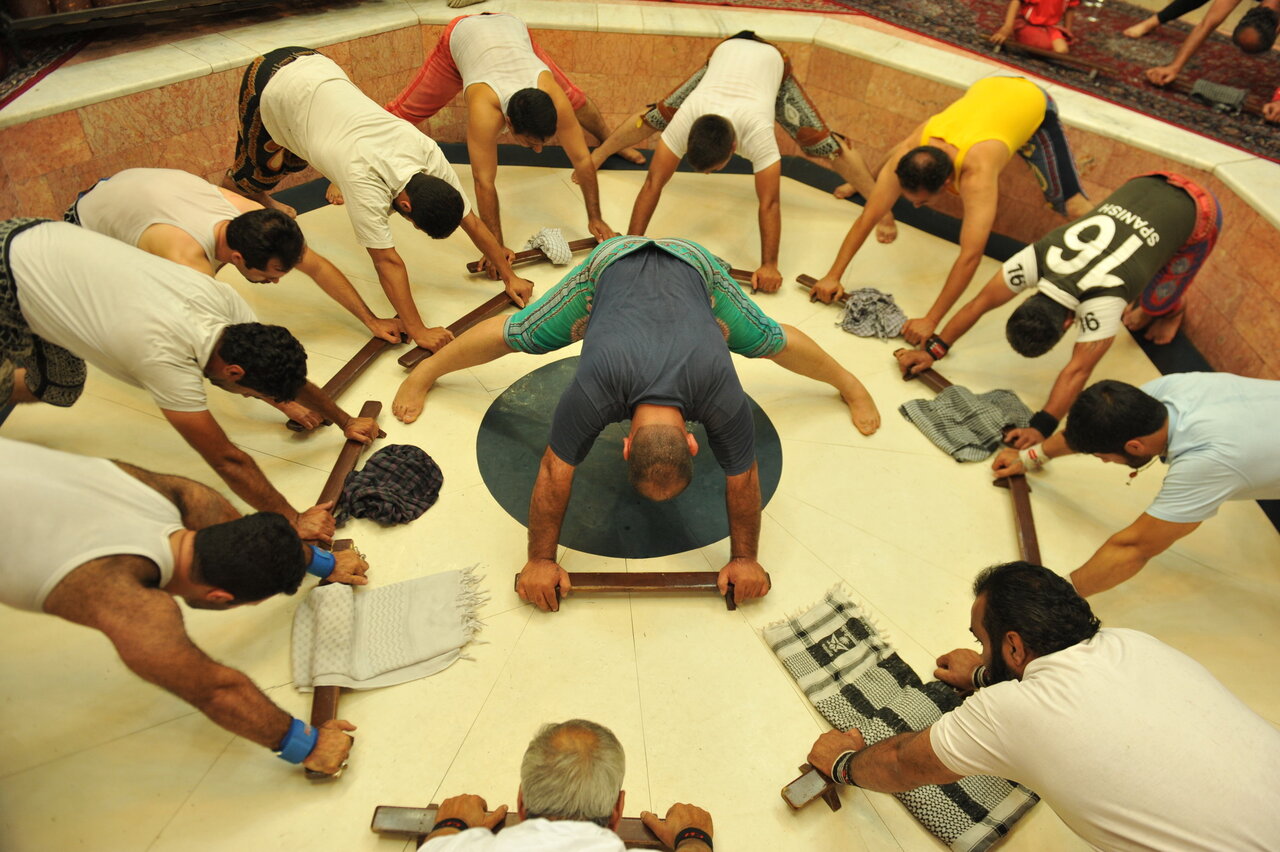 تمرین پهلوانی در غرب تهران