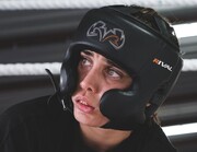 بوکس حرفه‌ای تینا آخوندتبار در لاس پالماس اسپانیا + تصاویر