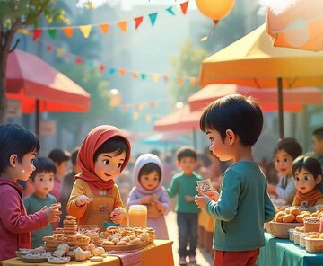 راه اندازی اولین بازارچه دستاوردهای کودکان در جنوب تهران| دورهمی کاسبان کوچک در اولین بازارچه اختصاصی