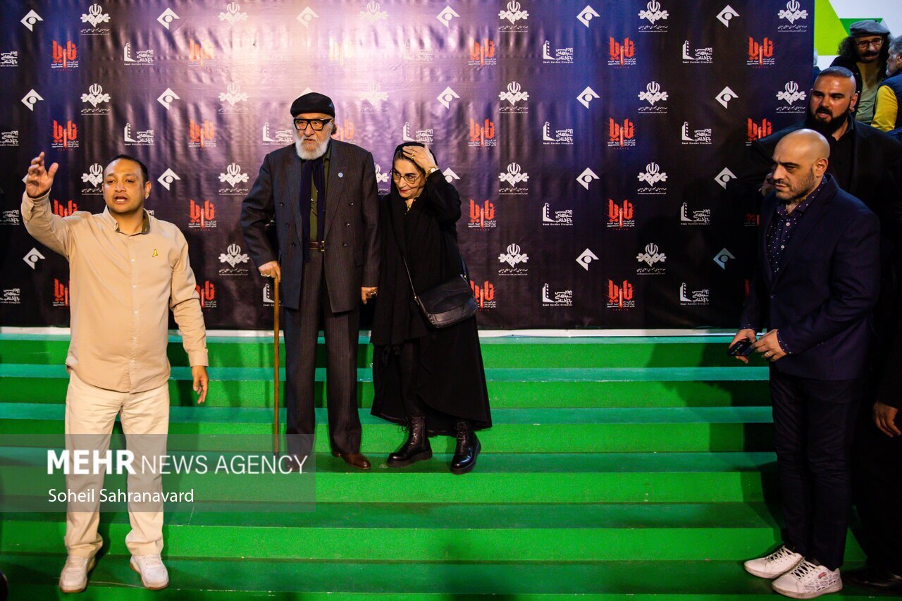 داریوش ارجمند و همسرش در یک رویداد هنری | تصاویر