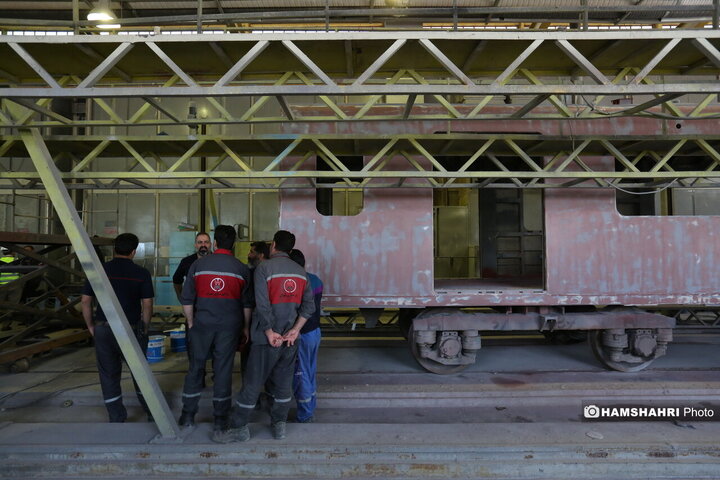 بازدید رئیس کمیسیون حمل و نقل شورای شهر تهران از شرکت واگن سازی تهران