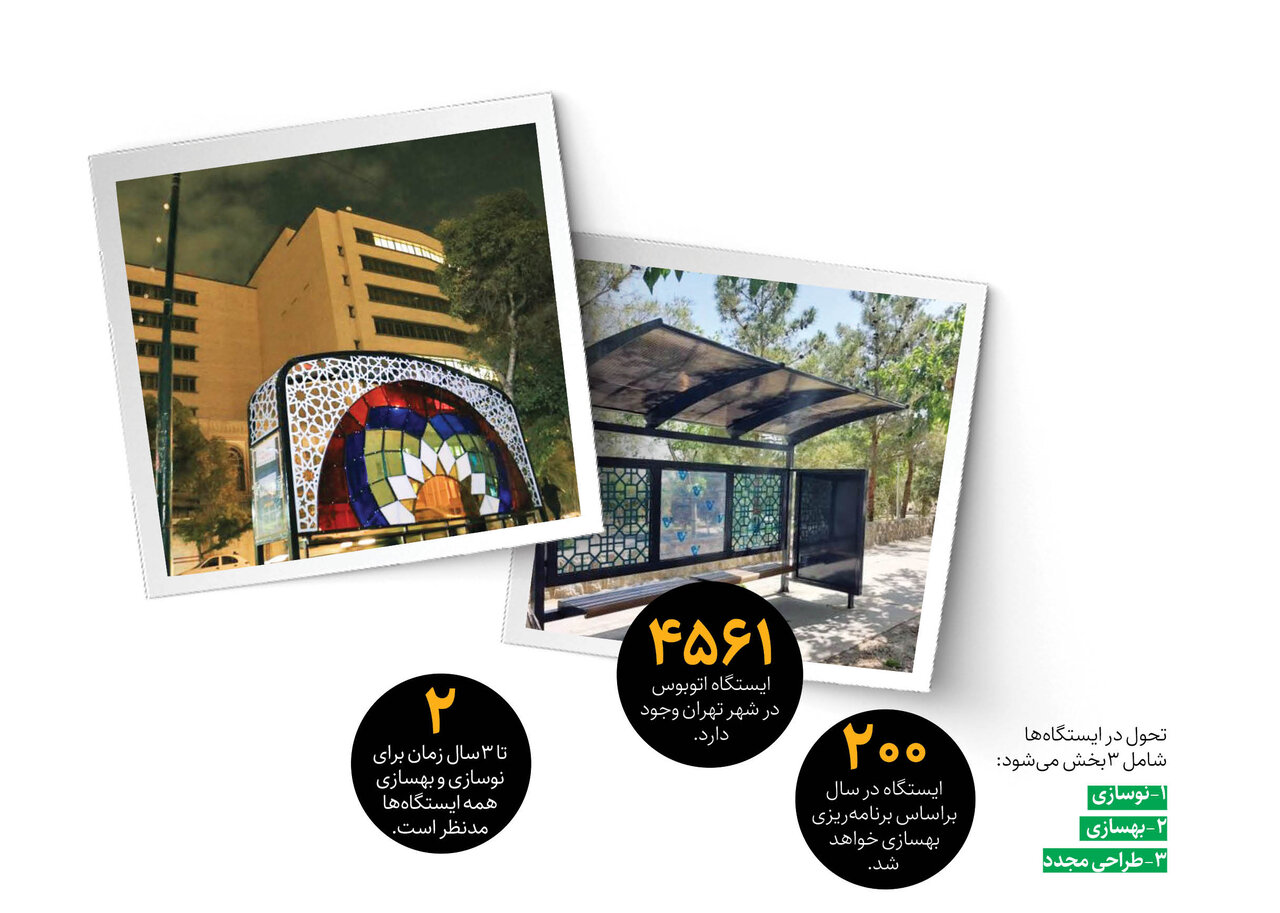 ایستگاههای اتوبوس نونوار میشوند