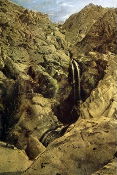 کمال الملک کدام آبشار تهران را جاودانه کرده است؟