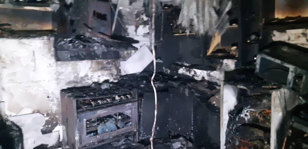 تصاویری از آتش سوزی خوابگاه بانوان در خیابان شریعتی تهران | تصاویر