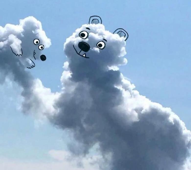 تصویرسازی خلاقانه با ابرها | عکس