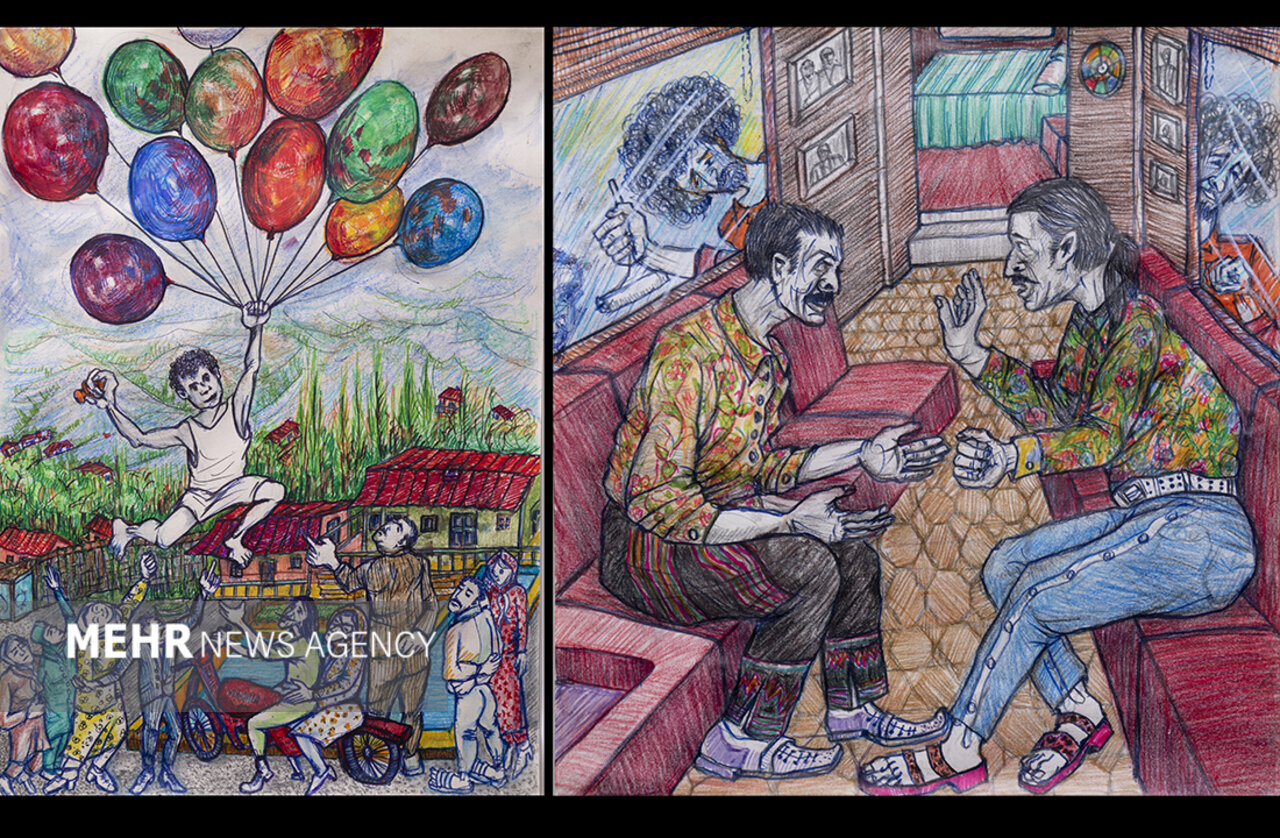 این نقاشیها را کارگردان پایتخت کشیده است | ببینید