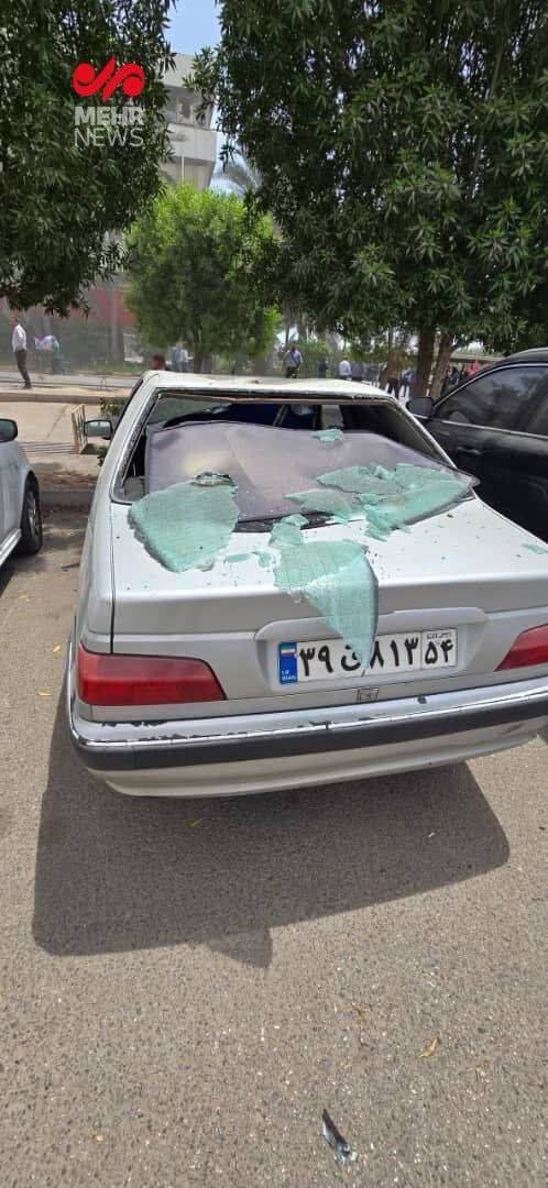 لحظه اول انفجار بندر عباس؛ شدت خسارت موج انفجار در شهرستان بندرعباس | تصاویر