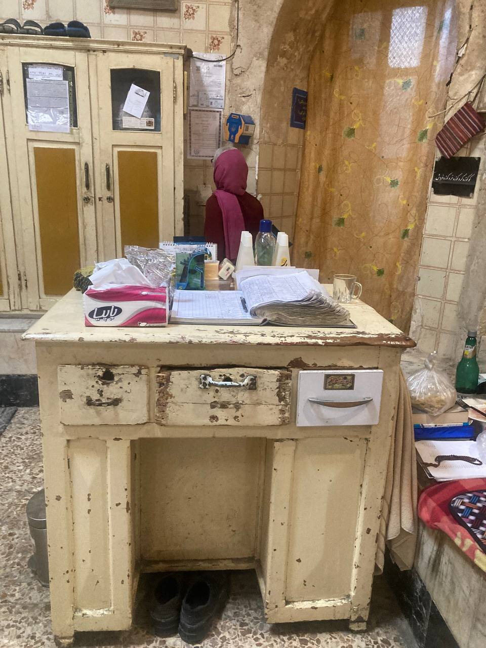 سرک کشی در حمام قدیمی عودلاجان