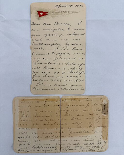 نامه مشهور تایتانیک در حراجی رکورد زد + متن نامه