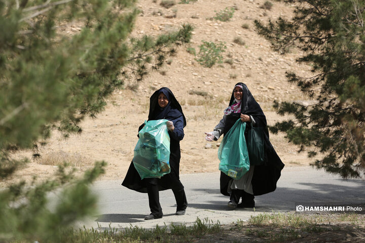 اجرای نخستین برنامه پاکسازی همگانی پایتخت در بوستان نرجس خاتون