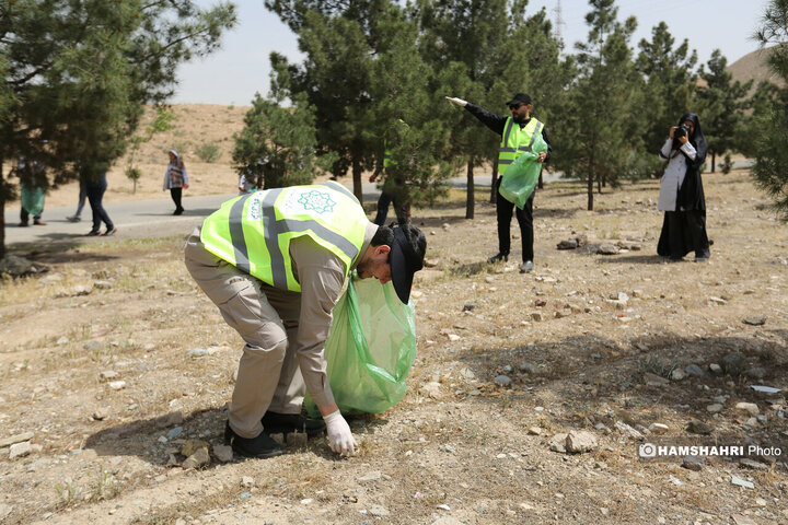 اجرای نخستین برنامه پاکسازی همگانی پایتخت در بوستان نرجس خاتون