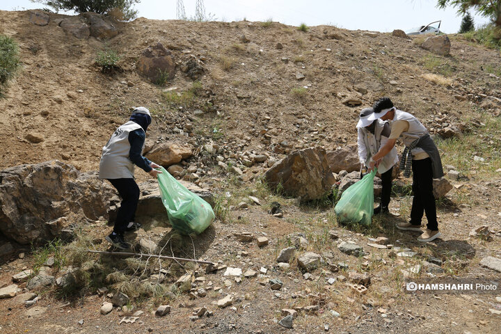 اجرای نخستین برنامه پاکسازی همگانی پایتخت در بوستان نرجس خاتون