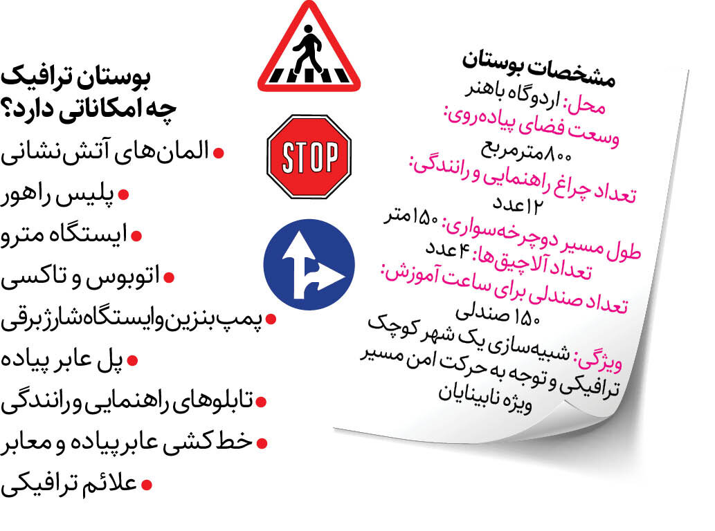 بوستان ترافیک جدید تهران چه امکاناتی دارد؟
