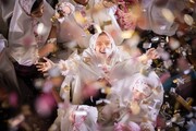 جشن تکلیف ۱۳۰۰ دانش آموز دختر آرمانی در حسینه ارشاد