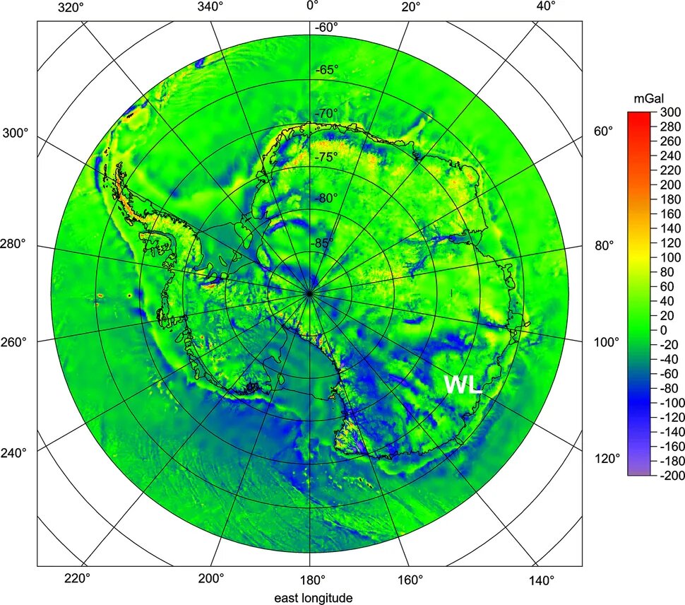 شواهد جدید از برخورد  شهاب‌سنگی که میدان گرانشی قطب جنوب را تغییر داد