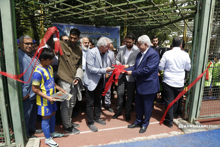 افتتاح زمین چمن مصنوعی بوستان رازی