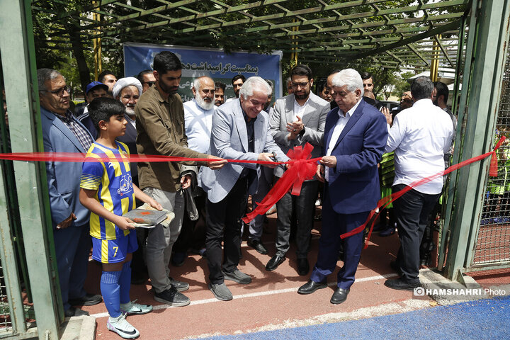 افتتاح زمین چمن مصنوعی بوستان رازی