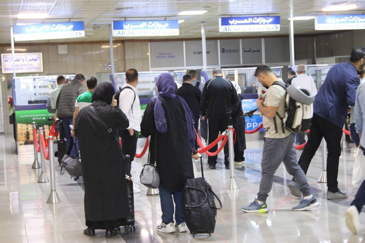 نخستین پرواز از اردن به حلب پس از ۱۴ سال | تصاویر