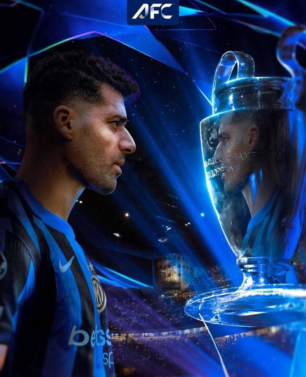 پوستر جذاب AFC از طارمی به بهانه صعود اینتر به فینال لیگ قهرمانان اروپا+ عکس