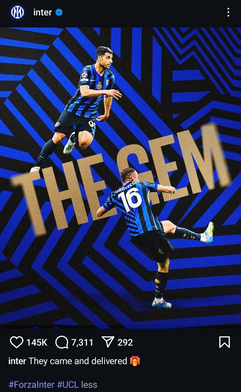 پوستر خاص اینتر برای طارمی با لقبی جالب؛ به بازی آمدی و ... + عکس