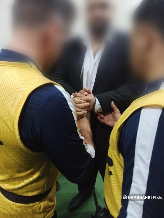 لحظه بازداشت ضارب افشین پیروانی