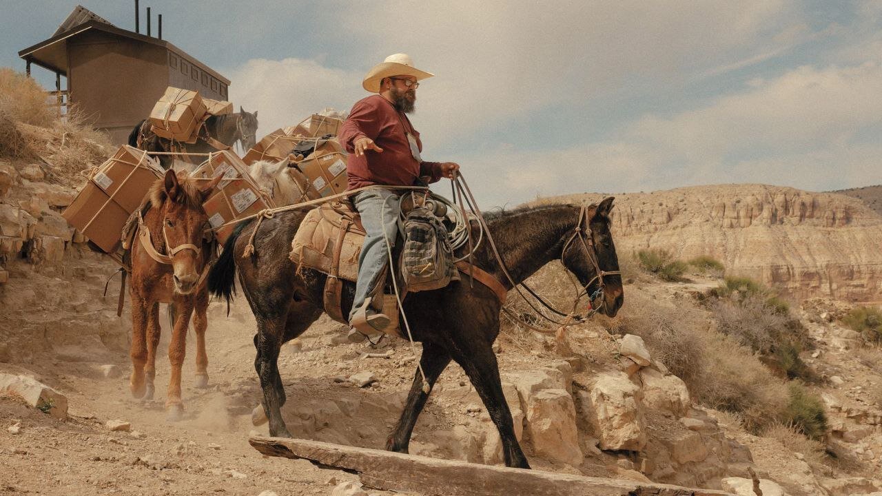 تحویل مرسولات پستی با قاطر 