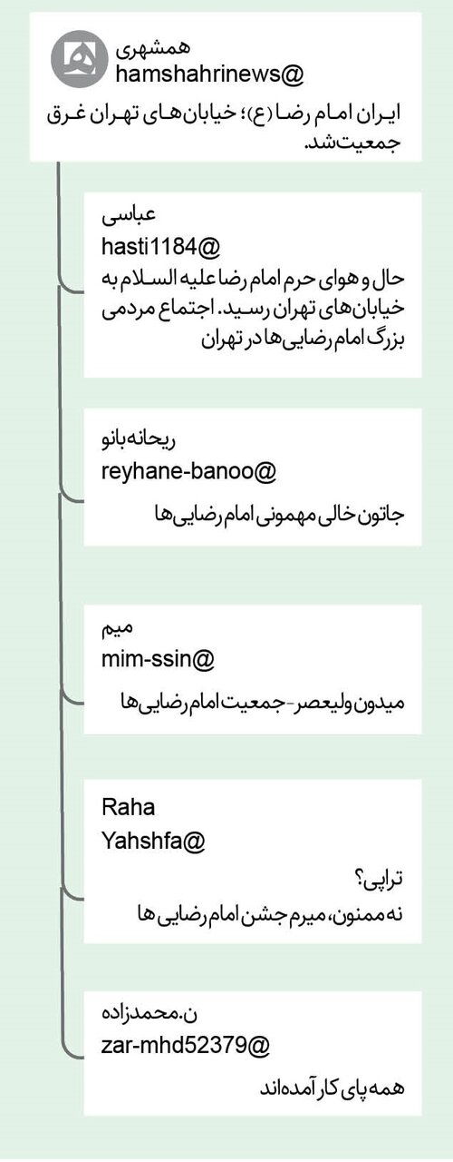 جشن ۵کیلومتری امامرضاییها از نگاه مردم