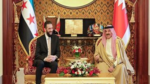 استقبال گرم آقای شاه از جولانی! + تصاویر