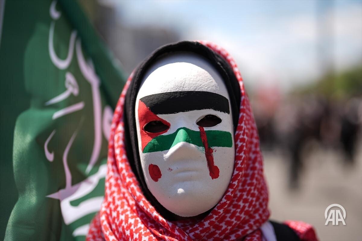 تجمع هزاران نفری ساکنان استانبول در حمایت از غزه + تصاویر