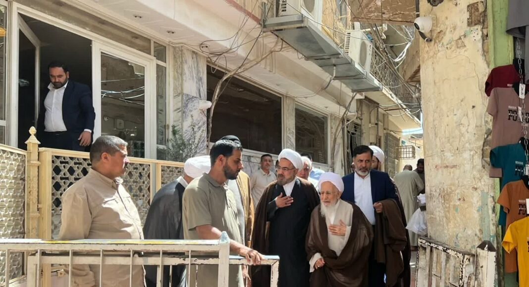 آیت الله جوادی آملی با آیت الله سیستانی دیدار کرد
