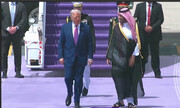 لحظه استقبال بن سلمان از ترامپ  | ویدئو