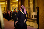 احوالپرسی ایلان ماسک با بن سلمان در کاخ پادشاهی عربستان سعودی + ویدئو