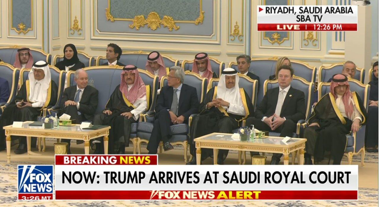 ایلان ماسک همراه با ترامپ به عربستان سعودی سفر کرده است | عکس