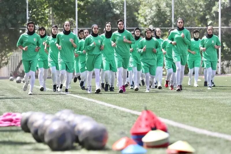 آغاز تمرینات تیم ملی فوتبال زنان ایران | تصاویر