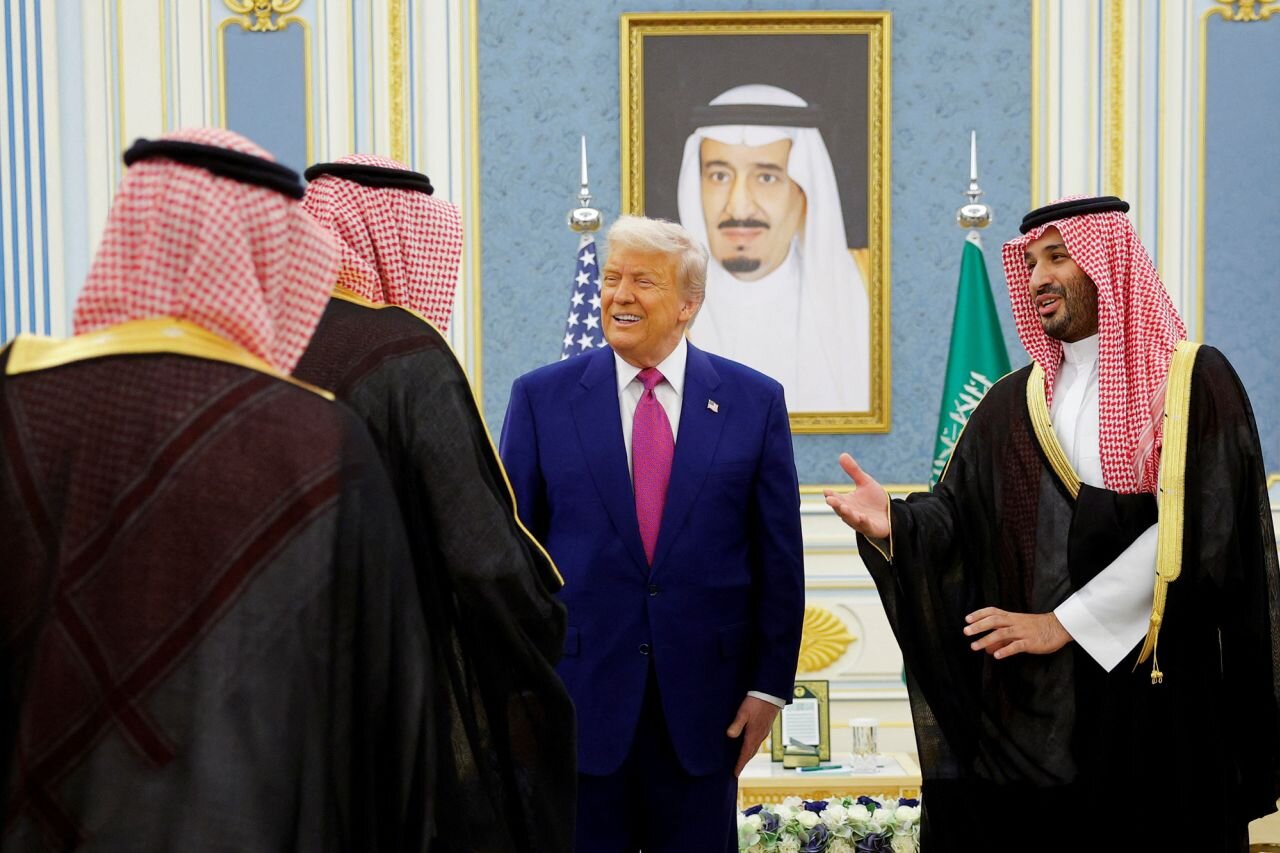 سلام نظامی ترامپ در عربستان + ویدئو